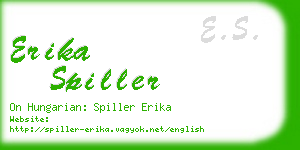 erika spiller business card